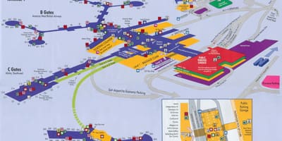 Карта на летище Mccarran