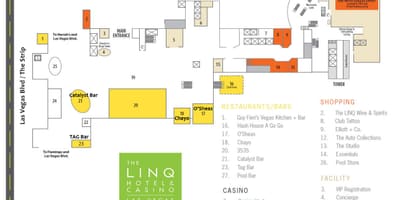 Карта на linq в Лас Вегас